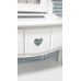 White Dressing Table & Mirror on stand shabby chic bedroom furniture. My Sweet Valentine